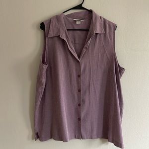 Purple button down